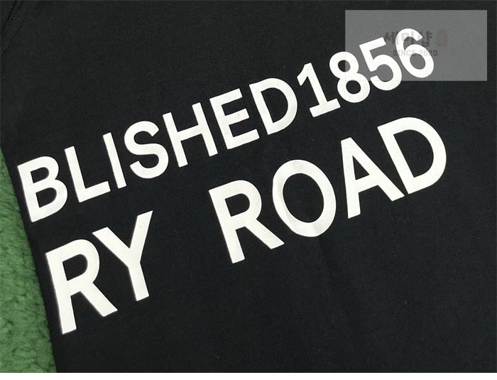 Burberry 버버리 호스페리 프린팅 코튼 티셔츠 블랙 의류 12번 이미지