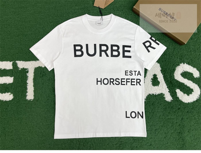 Burberry 버버리 호스페리 프린팅 코튼 티셔츠 블랙 의류 14번 이미지