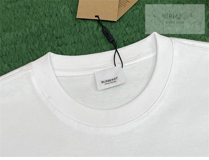 Burberry 버버리 호스페리 프린팅 코튼 티셔츠 블랙 의류 17번 이미지