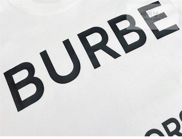 Burberry 버버리 호스페리 프린팅 코튼 티셔츠 블랙 의류 19번 이미지