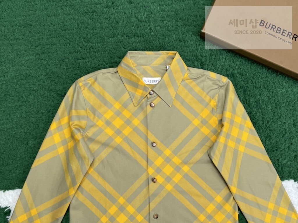 Burberry 버버리 23FW 체크 코튼 긴팔 셔츠 의류 2번 이미지