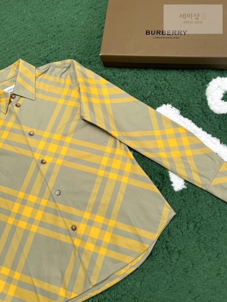 Burberry 버버리 23FW 체크 코튼 긴팔 셔츠 의류 3번 이미지