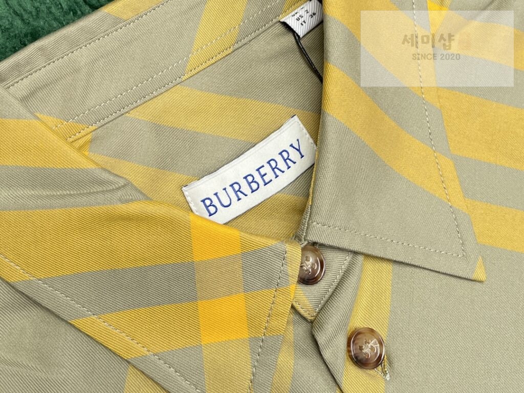 Burberry 버버리 23FW 체크 코튼 긴팔 셔츠 의류 4번 이미지