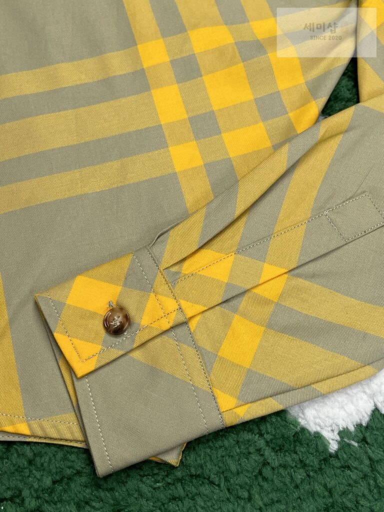 Burberry 버버리 23FW 체크 코튼 긴팔 셔츠 의류 5번 이미지
