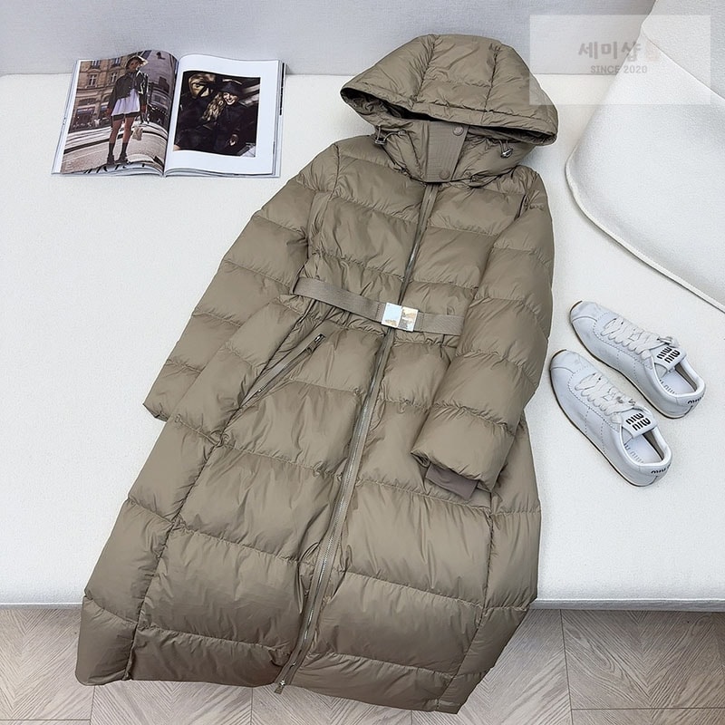 Burberry 버버리 24SS 벨티드 롱 다운 패딩 의류 1번 이미지