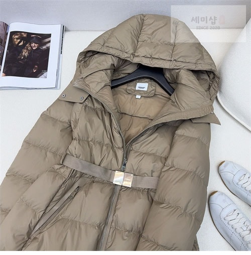 Burberry 버버리 24SS 벨티드 롱 다운 패딩 의류 4번 이미지
