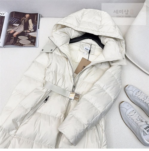 Burberry 버버리 24SS 벨티드 롱 다운 패딩 의류 18번 이미지