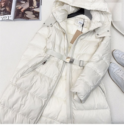 Burberry 버버리 24SS 벨티드 롱 다운 패딩 의류 15번 이미지