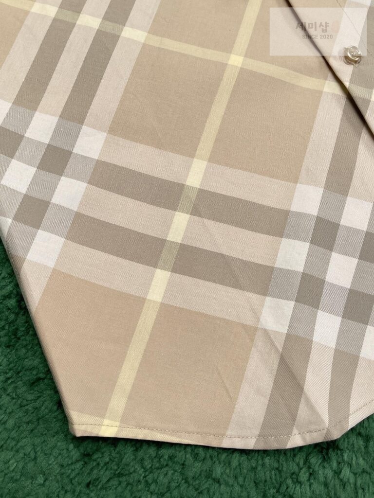 Burberry 버버리 24SS 체크 코튼 긴팔 셔츠 베이지 의류 7번 이미지