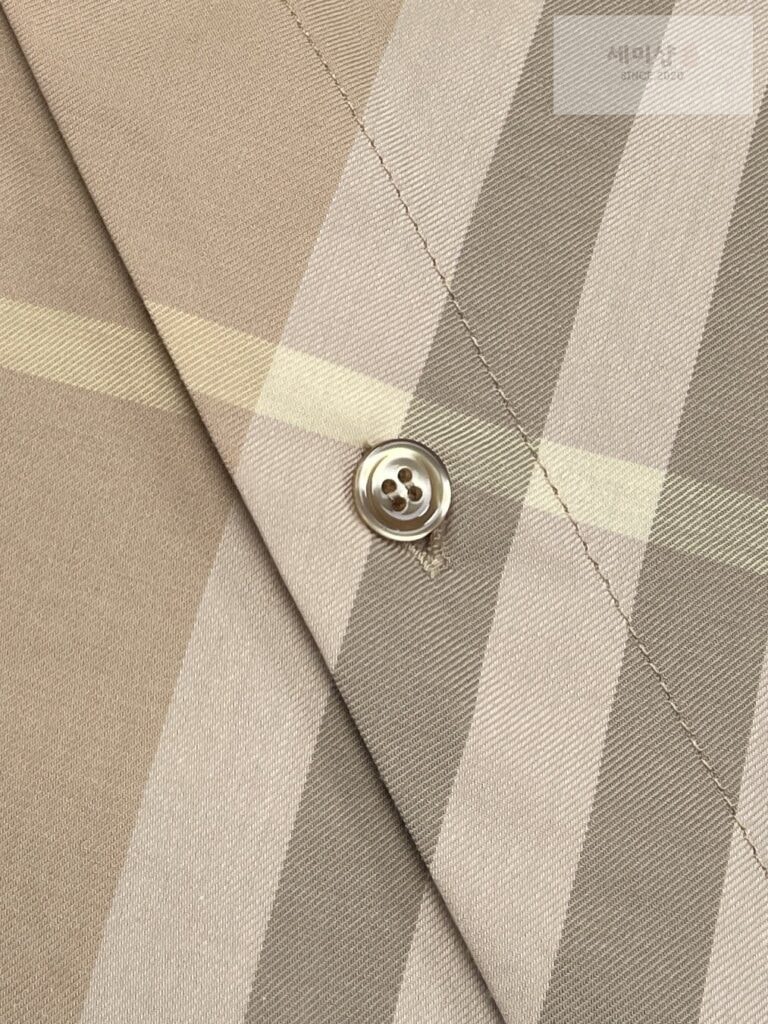 Burberry 버버리 24SS 체크 코튼 긴팔 셔츠 베이지 의류 8번 이미지