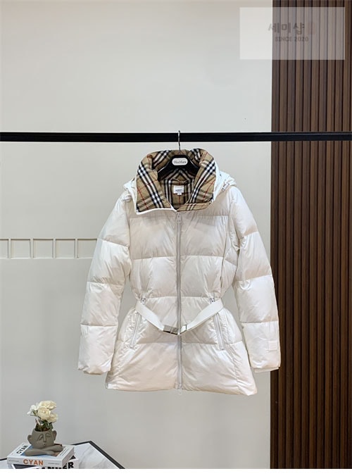 Burberry 버버리 90 트렌치 벨트 패딩 다운 자켓 의류 15번 이미지