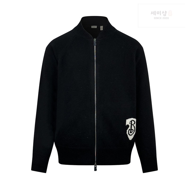 Burberry 버버리 B 쉴드 니트 집업 의류 1번 이미지