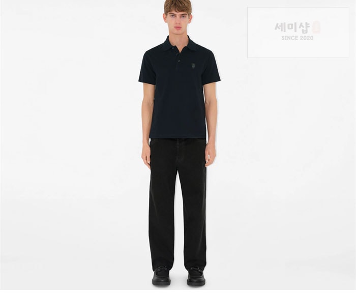 Burberry 버버리 B 쉴드 자수 코튼 폴로셔츠 의류 3번 이미지