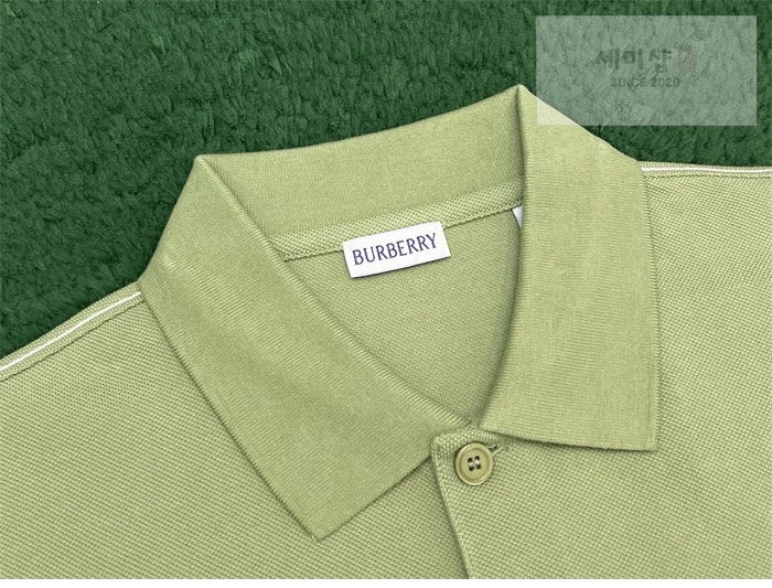 Burberry 버버리 B 쉴드 자수 코튼 폴로셔츠 의류 13번 이미지
