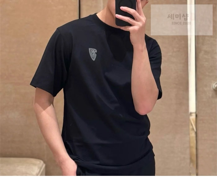 Burberry 버버리 B 쉴드 EKD 코튼 반팔 티셔츠 의류 20번 이미지