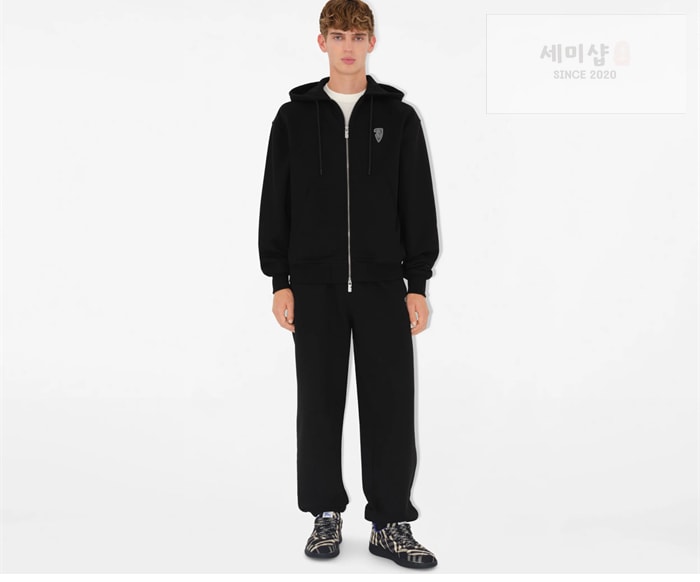 Burberry 버버리 B 쉴드 EKD 코튼 후드 집업 의류 15번 이미지