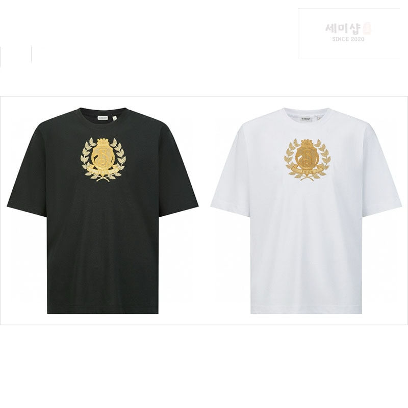 Burberry 버버리 B 크레스트 코튼 티셔츠 의류 12번 이미지