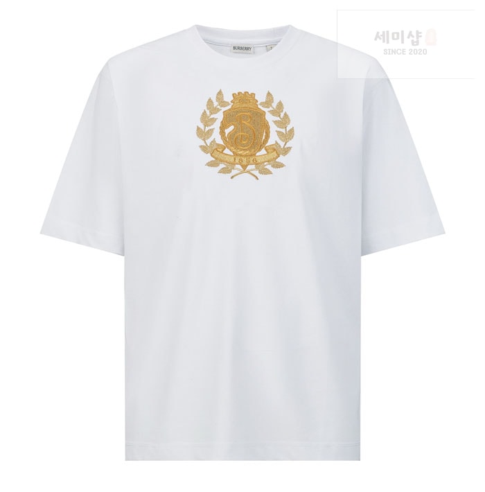 Burberry 버버리 B 크레스트 코튼 티셔츠 의류 18번 이미지