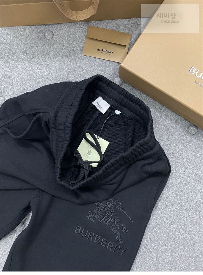 Burberry 버버리 EKD 로고 자수 캐주얼 팬츠 의류 5번 이미지