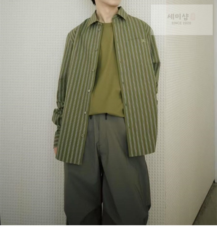Burberry 버버리 EKD 캔버스 코튼 스트라이프 셔츠 의류 3번 이미지