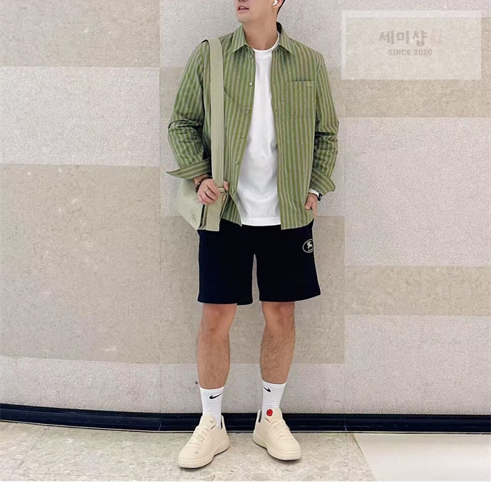 Burberry 버버리 EKD 캔버스 코튼 스트라이프 셔츠 의류 4번 이미지
