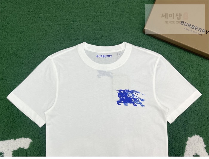 Burberry 버버리 EKD 코튼 반팔 티셔츠 의류 8번 이미지