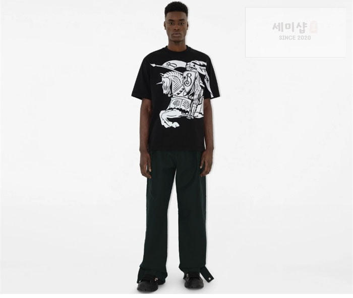Burberry 버버리 EKD 코튼 반팔 티셔츠 의류 3번 이미지
