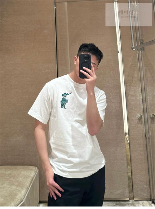 Burberry 버버리 EKD 코튼 반팔 티셔츠 의류 5번 이미지