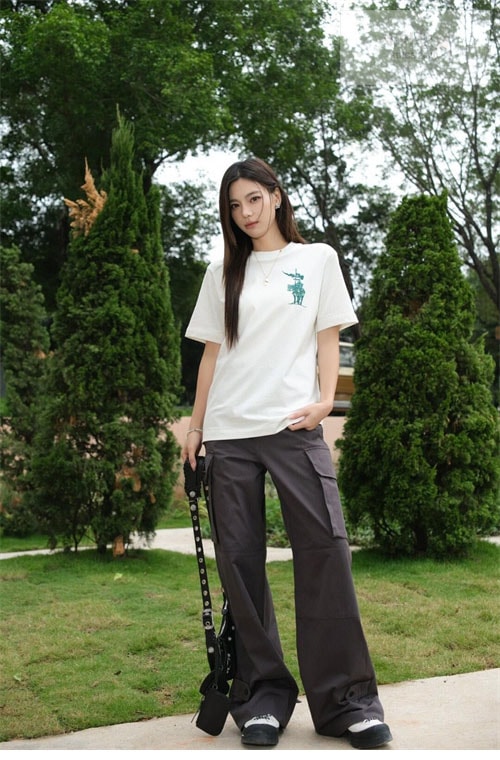 Burberry 버버리 EKD 코튼 반팔 티셔츠 의류 5번 이미지