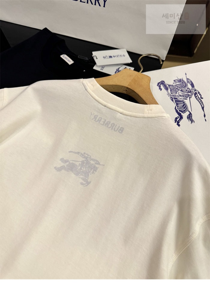 Burberry 버버리 EKD 코튼 반팔 티셔츠 의류 7번 이미지