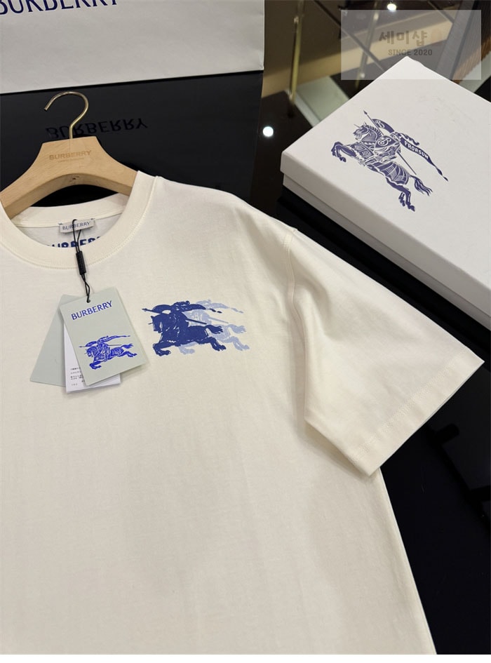Burberry 버버리 EKD 코튼 반팔 티셔츠 의류 8번 이미지