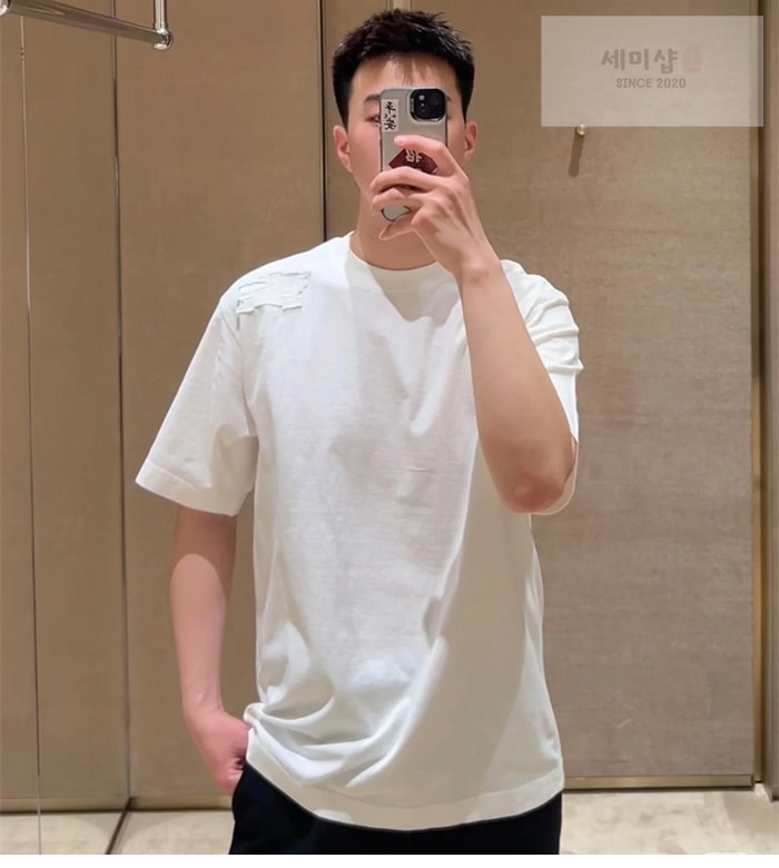 Burberry 버버리 EKD 코튼 반팔 티셔츠 의류 3번 이미지