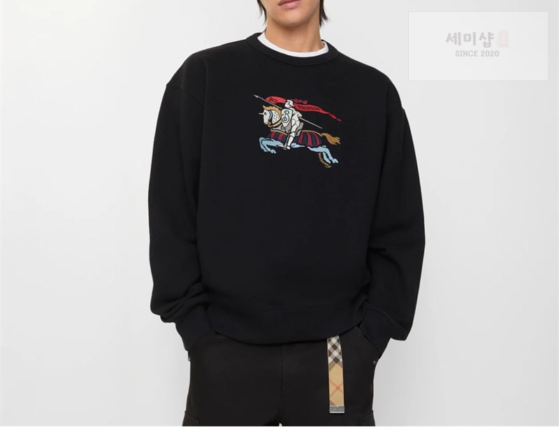 Burberry 버버리 EKD 코튼 스웨트셔츠 맨투맨 의류 2번 이미지