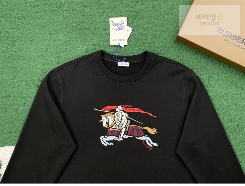 Burberry 버버리 EKD 코튼 스웨트셔츠 맨투맨 의류 6번 이미지