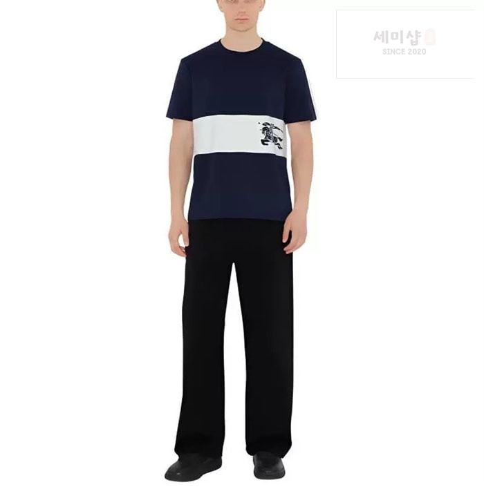 Burberry 버버리 EKD 프린트 스트라이프 반팔 티셔츠 의류 2번 이미지