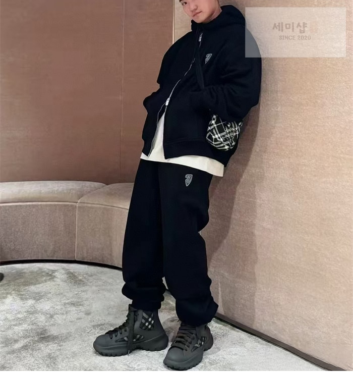 Burberry 버버리 EKD B 쉴드 모티프 후드 집업 의류 4번 이미지