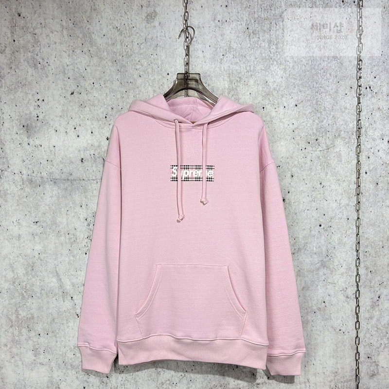 Burberry 버버리x슈프림 박스로고 후드 의류 1번 이미지