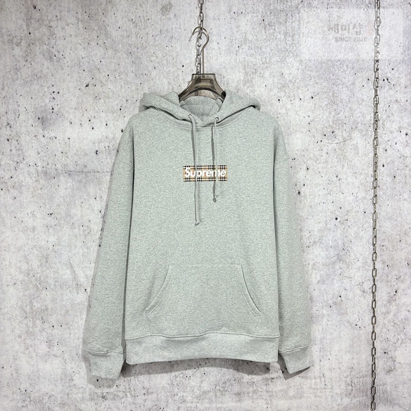 Burberry 버버리x슈프림 박스로고 후드 의류 1번 이미지