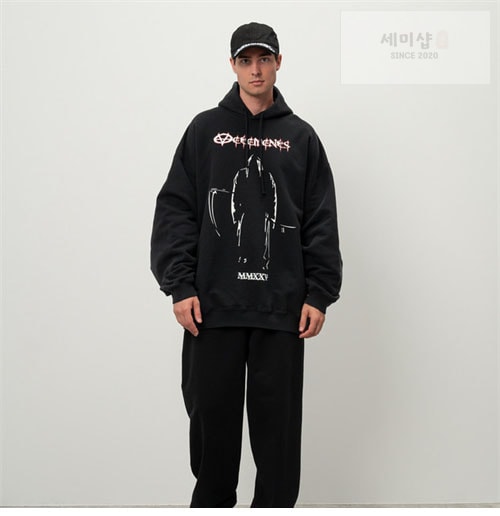 Vetements 베트멍 리퍼 로고 후디 의류 3번 이미지