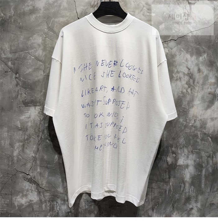 Vetements 베트멍 쉬 네버 룩 오버사이즈 반팔 티셔츠 의류 2번 이미지