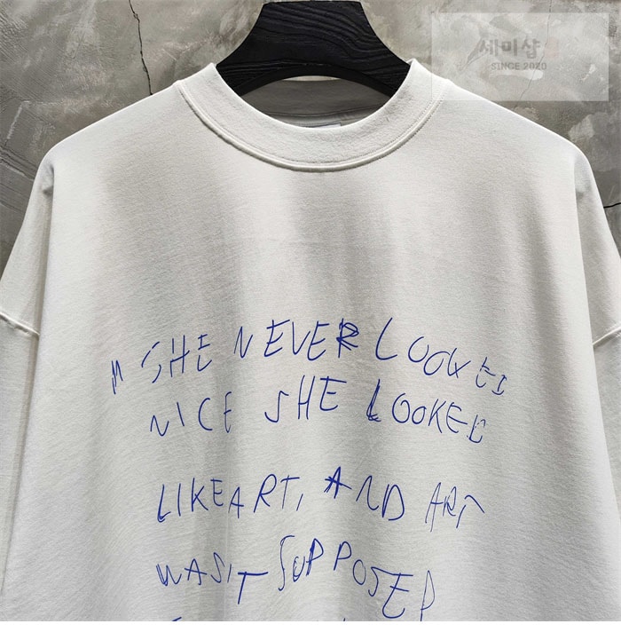 Vetements 베트멍 쉬 네버 룩 오버사이즈 반팔 티셔츠 의류 4번 이미지