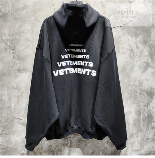 Vetements 베트멍 피라미드 로고 후드 의류 6번 이미지