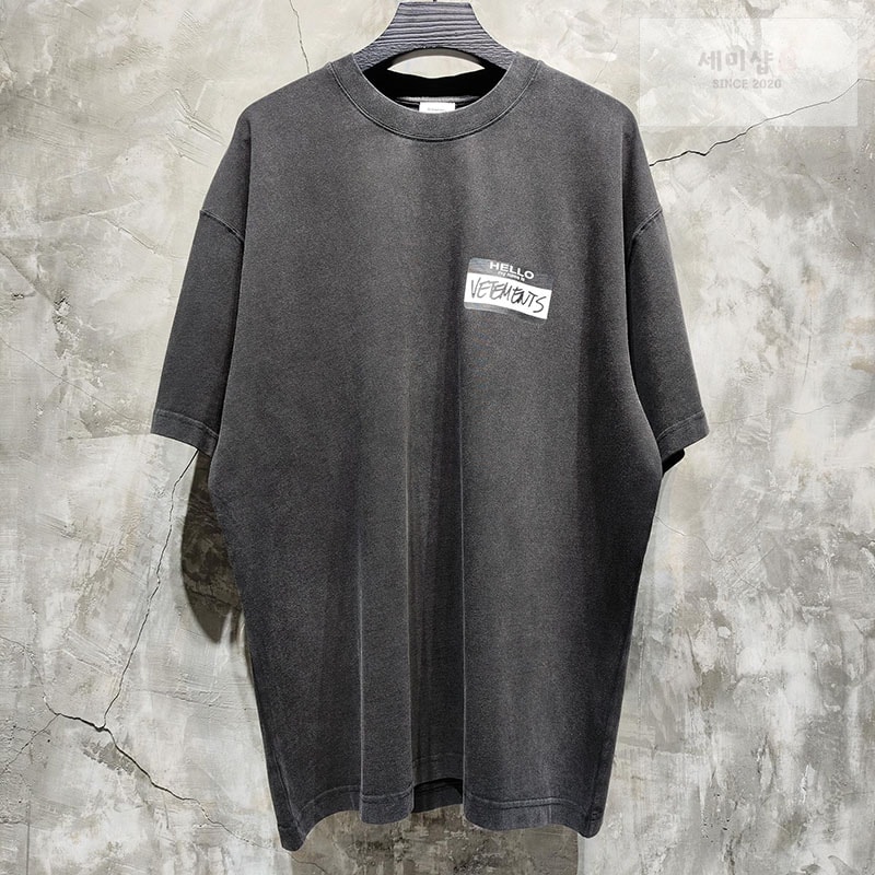 Vetements 베트멍 헬로 마이 네임 이즈 베트멍 반팔 티셔츠 의류 1번 이미지