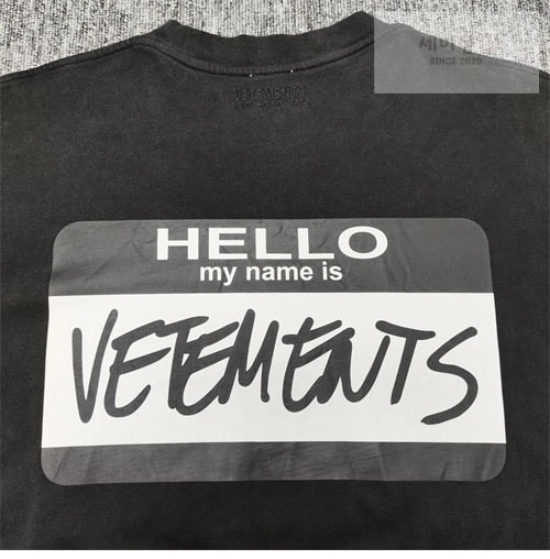 Vetements 베트멍 헬로 마이 네임 이즈 베트멍 반팔 티셔츠 의류 7번 이미지