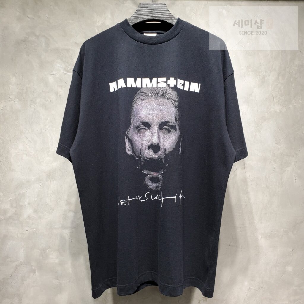 Vetements 베트멍 17FW 람슈타인 반팔 티셔츠 블랙 의류 3번 이미지
