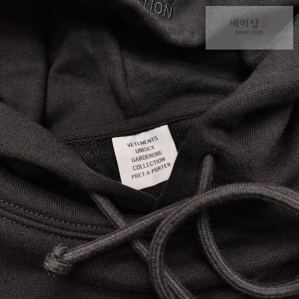 Vetements 베트멍 24SS 캠페인 로고 후드 티셔츠 블랙 의류 9번 이미지