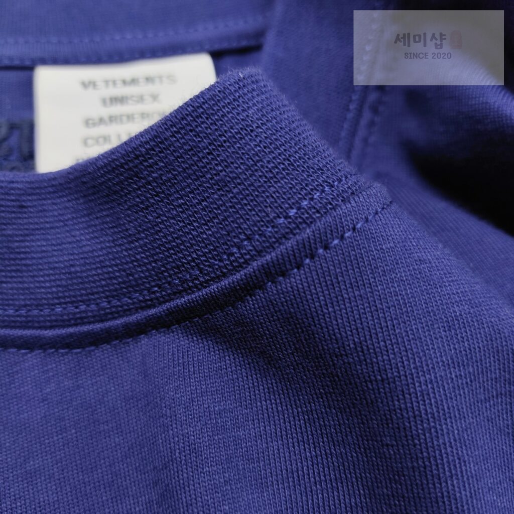 Vetements 베트멍 24SS CAMPAIGN 로고 반팔 티셔츠 블루 의류 4번 이미지