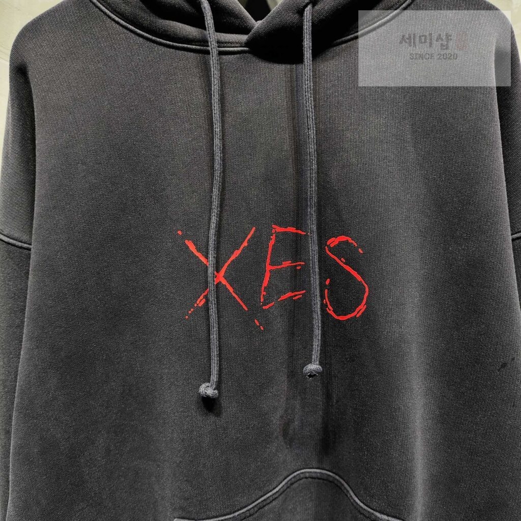 Vetements 베트멍 24SS XES 오버사이즈 후드 티셔츠 블랙 의류 2번 이미지