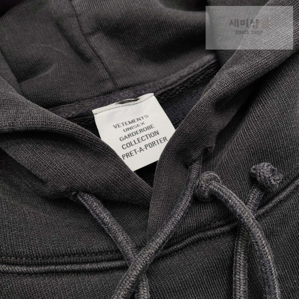 Vetements 베트멍 24SS XES 오버사이즈 후드 티셔츠 블랙 의류 5번 이미지
