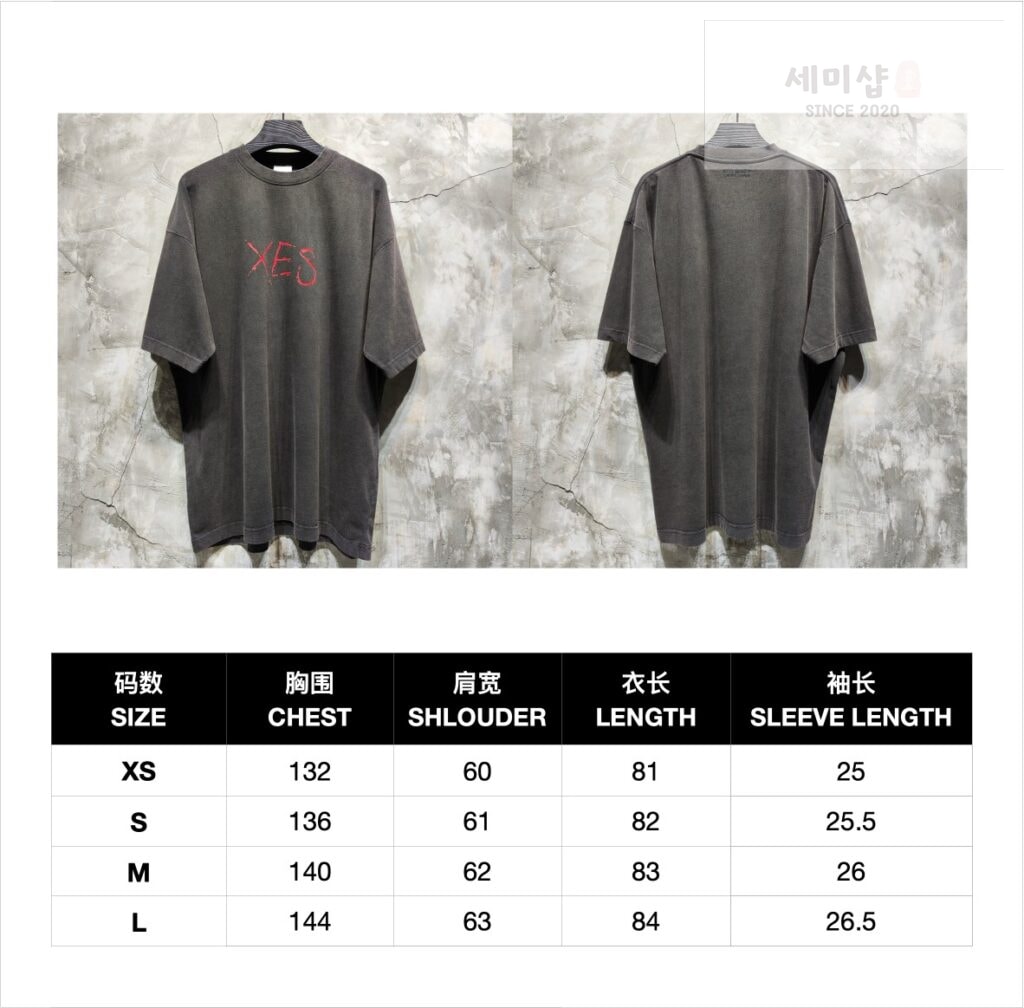 Vetements 베트멍 24SS XES 프린팅 반팔 티셔츠 블랙 의류 11번 이미지